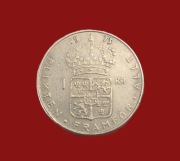 Moneta 1 korona 1973, Szwecja