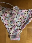 M L XL bawełniane szydełkowane pastelowe majtki typu stringi ręczne robione