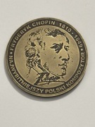 Chopin. Fi 50 mm. Mosiądz patyna. Gyges