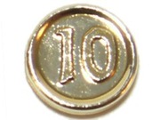 lego złota moneta 97053d chrome gold coin pirate pirat piraci "10"