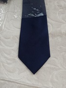 SuitConnection Granatowy krawat Jedwabny z Londynu / NOWY 