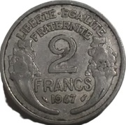 Francja 2 franki z 1947 roku - OBEJRZYJ MOJĄ OFERTĘ