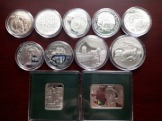Monety srebrne kolekcjonerskie / kompletny rocznik 2007 NBP