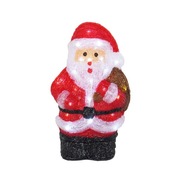 Świety Mikołaj świecący akrylowy 30 LED 35cm na baterie