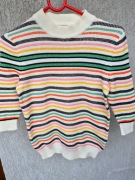 Kolorowy ażurowy sweter & Other Stories XS, scandi, na wiosnę