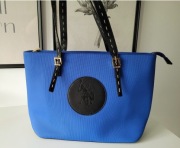 Niebieska torba typu shopper z regulowaną długością uchwytów U.S. Polo Assn