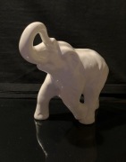 Figurka Duży Biały Słoń Porcelana IDEAŁ