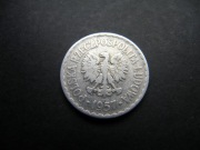 1 zł złoty 1957 alu