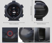 Nowoczesny prędkościomierz/przechyłomierz AUTOOL x95 GPS 