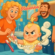 Personalizowana  książeczka [Imię twojego dziecka] przygoda w łazience