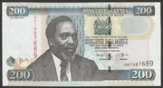 Kenia 200 shiling 2010 - Jomo Kenyatta  - DK - stan bankowy UNC