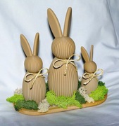 Zajączki dekoracyjne 3 szt 