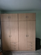 Pakowna szafa 4-drzwiowa z nadstawkami i szufladami | Jasny dąb