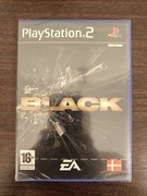 BLACK PS2 PLAYSTATION 2 NOWA FOLIA 
