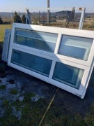 Okno tarasowe uzywane z Niemiec 215wys 120szer z ruchomym slupkiem 