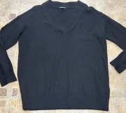 GAP ROZ M CZARNY SWETEREK W SZPIC MERINO WOOL 