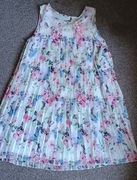 Plisowana sukienka motyle H&M 140