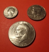 200-lecie niepodległości USA   ZESTAW  3 MONET OKOLICZNOŚCIOWYCH