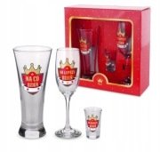 Komplet upominkowy szklany dla Kobiet - Kieliszki