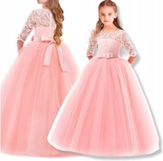 SUKIENKA NA KOMUNIĘ WESELE KOMUNIJNA ELEGANCKA WIZYTOWA DLA DZIEWCZYNKI 134