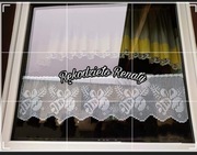 Szydełkowa zazdrostka świąteczna firana święta choinka