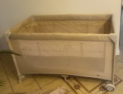 Łóżeczko turystyczne składane kojec dwa poziomy organizer 