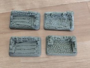 Baueda  Wargames 15 mm: podstawki HMG mortar-rural