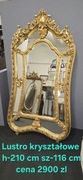 Kryształowe lustro zlote
