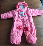 DZIEWCZYNKA  ciepły niemoelecy kombinezon -rozm 56/62cm