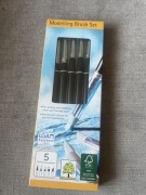 Zestaw 5 pędzli z silikonowymi końcówkami do akwareli Modelling brush set