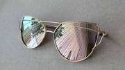 Okulary przeciwsłoneczne, lustrzane, używane, stan bardzo dobry