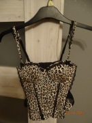 Gorset w panterkę H&M rozmiar S