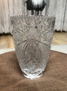 Duży kryształowy wazon Krosno PRL