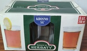 Szklanki do herbaty - 6szt 250ml KROSNO