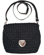 torebka czarna listonoszka damska