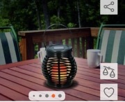 Grundig lampa solarna z efektem płomienia świecy