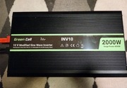 Przetwornica Inverter GreenCell 2000W/4000W, 12v/230v, prawie nowa!