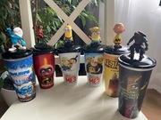 Zestaw kubków kinowych Minionki Smerfy Fistaszki Iniemamocni Żółwie Ninja