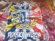Flaga zgodowa triada Lech Arka Cracovia 