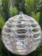 Bombka szydełkowa - rękodzieło-kolor „syrenka"