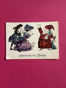 DANUTA IMIELSKA-GEBETHNER - POCZTÓWKA - „BOŻE NARODZENIE” - 1964 rok