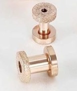 BOOM 2szt Tunele do Uszu Stal Chirurg Złote 6mm Skręcane z Podwójnym 