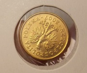 1 grosz 2007 r.  destrukt..... ODWROTKA z woreczka