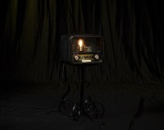 Lampa dekoracyjna upcycling, hand made