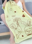 Ręcznik kąpielowy, plażowy, szlafrok anime limonka