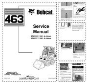 Bobcat 463 Loader Service Manual Instrukcja serwisowa naprawcza