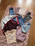 Zestaw ubranek dziewczęcych 110/116