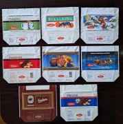 STARE OPAKOWANIA PO CZEKOLADACH Goplana - zestaw 8 szt.