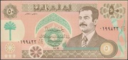 Irak 50 dinarów 1991 - Saddam Hussajn - stan bankowy UNC