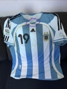 Domowa koszulka reprezentacji Argentyny WorldCup 2006 #MESSI 19 II gatunek